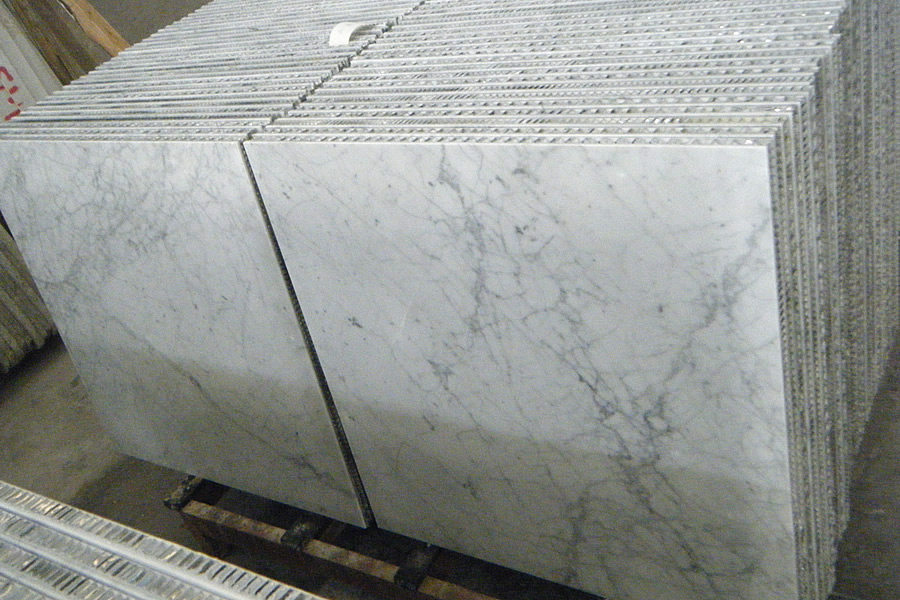 Carrara White Marble Honeycomb Composite