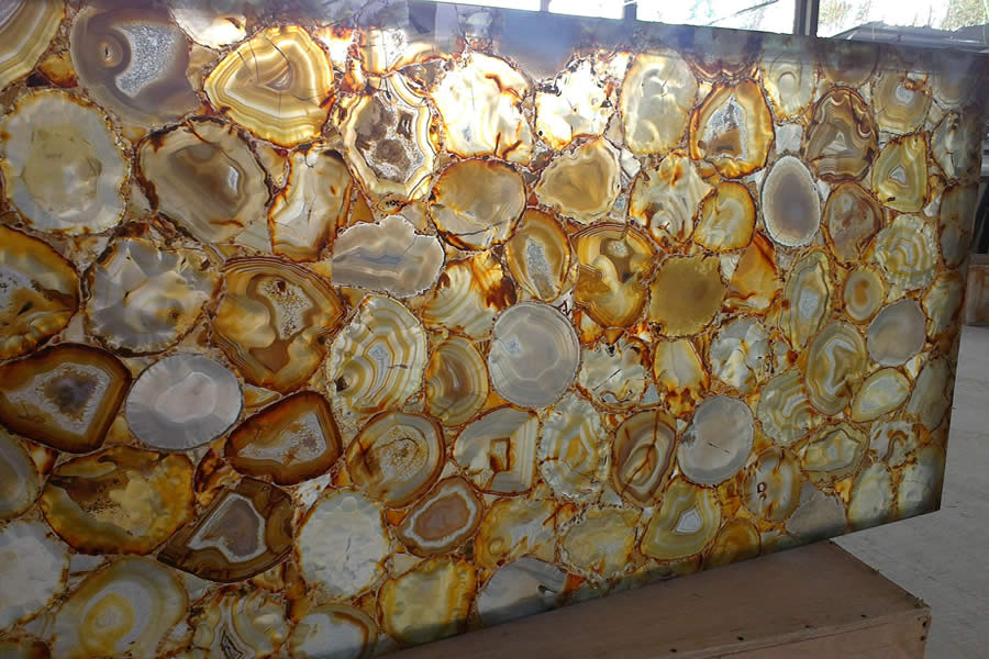 Yellow Blue Agate